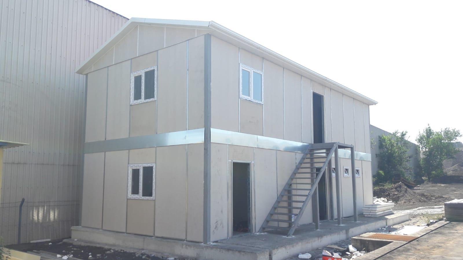 Osmaniye Organize Sanayi iki katlı prefabrik idari bina projesi